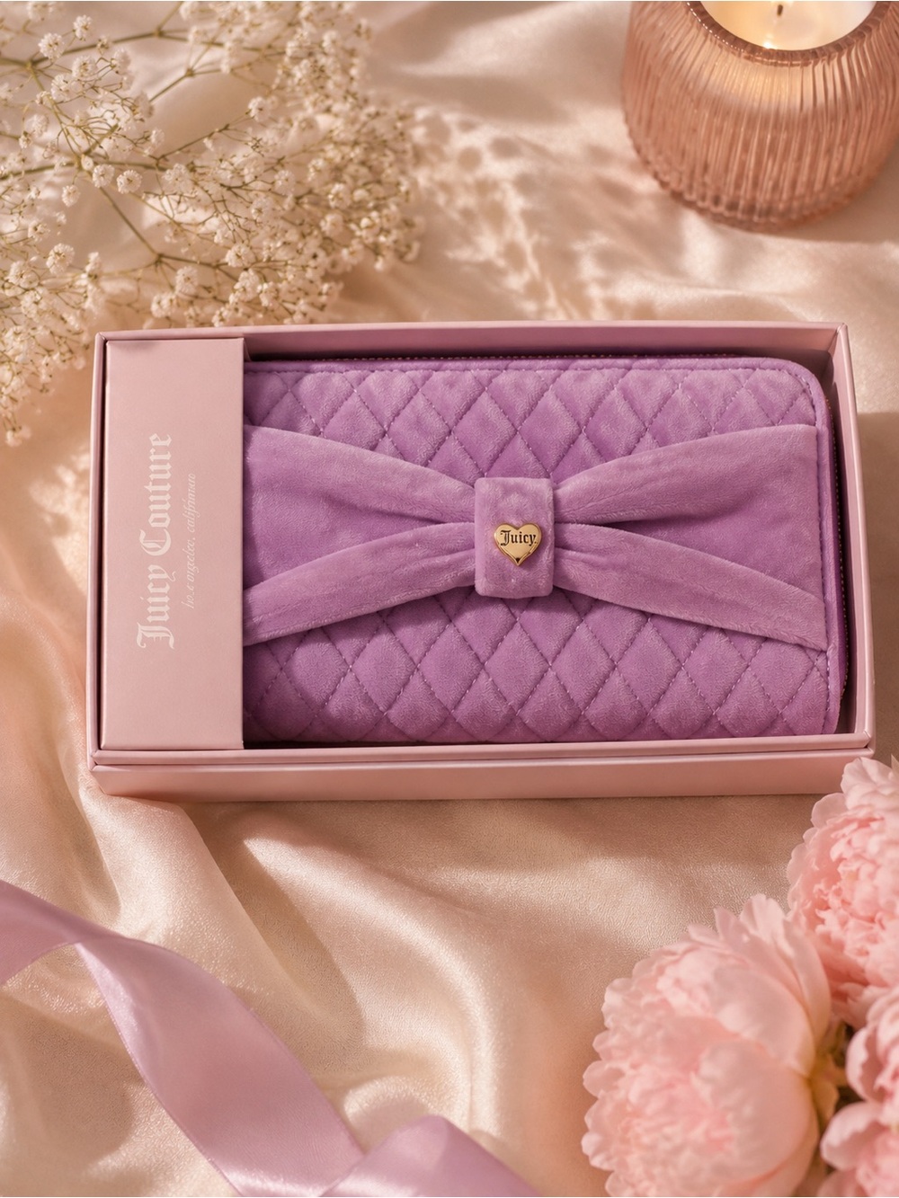 Juicy Couture Quilted Bow Wallet